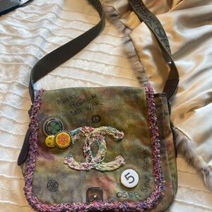 Chanel Brown Crossbody Bag with Classic Flap Design